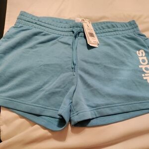 adidas Sky Blue Women's Athletic Shorts